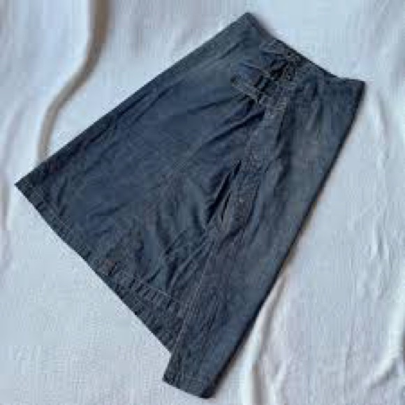 Cop Copine Vintage Y2K Denim Wrap Midi Skirt As Seen On Bella Hadid size Medium - Picture 12 of 16